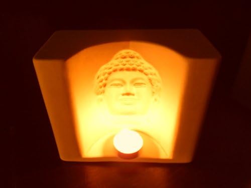 Rare Asian Oriental Thai Ceramic Candlestick Head Buddha Bedside Table Lights or Floor Home Decor Bedroom Decoration Modern Design