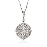 1.00 ct. t.w. Diamond Pendant Necklace In 18kt White Gold. 18