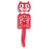 The Original Kit Cat Klock - Limited Edition Rose Float Red Clock