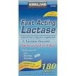 Kirkland Signature Fast Acting Lactase - Compare to Lactaid - 180 Caplets