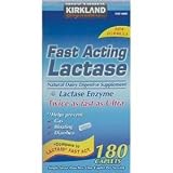 Kirkland Signature Fast Acting Lactase - Compare to Lactaid - 180 Caplets