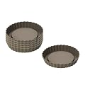 Lurch 85015 FlexiForm Tortelett 6er Set, braun - � 12cm, H�he 2cm