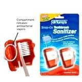 Dr.Tungs Snap On Toothbrush Sanitizer - 2 Ea