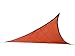 Cool Area Triangle 9 Feet 10 Inches Sun Shade Sail, UV Block Fabric Sail Perfect for Outdoor Patio Garden Swimming pools in Color Terra