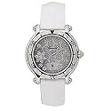 Chopard Happy Sport Diamond Snowflake Steel White Rubber Watch 27/8949