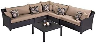 RST Brands OP-PESS6-DEL-K Deco 6pc Sectional &amp; Table - Delano