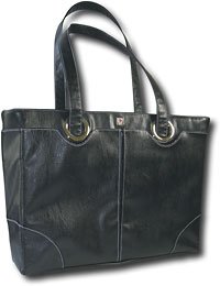 Swiss Pink Laptop Tote Bag - Black