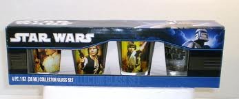 Star Wars 4 Shot Glasses - 2 Oz Glasses