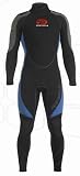 Pinnacle Fusion 5mm Jumpsuit Mens, Black/Marine Blue