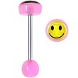 Pink Smiley Face Logo Barbell Tongue Ring