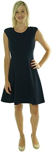 Rebecca Taylor Sleeveless Fit and Flare Dress Navy 0