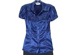Plus Bay Studio Career Solid Satin Pleated Blouse