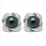 Wind Charm Black Body Color Akoya Cultured Pearl Earring