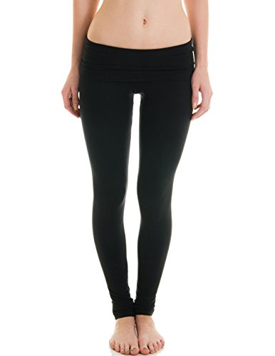 Caramel Cantina Juniors Fold Over Cotton Spandex Leggings