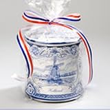 20 Fresh Mini Stroopwafels in Delft Blue Tin