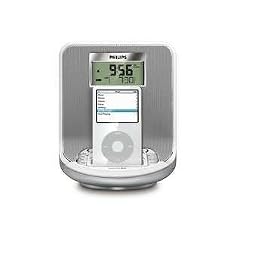 Click here to buy Philips Digital Clock Radio with iPod Dock - White (DC310) by Philips.