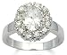Oval Shape Small CZ Cocktail Ring