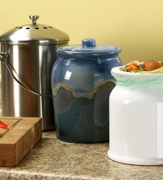 Glazed Compost Crock