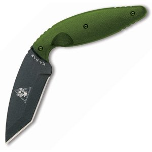 Large TDI, Foliage Green Zytel, Tanto Point, Plain, Sheath