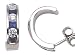 0.80 cts Sapphire Earrings - 18kt White or Yellow Gold LIFETIME WARRANTEE