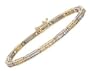 Two-tone ''Bridge'' Diamond Bracelet