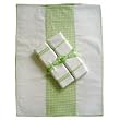 Tadpoles Classics Gingham Green - Burp Cloths