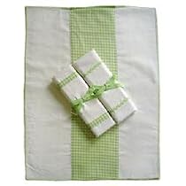 Tadpoles Classics Gingham Green - Burp Cloths