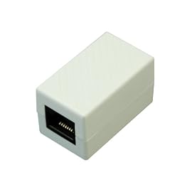 PLANEX カテゴリ6 RJ45中継 コネクタ（延長アダプタ）白 LB-C6-WH