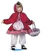 INFANT or TODDLER We call her Little Miss Riding Hood Costume - Great for Many Themes from Renaissance to Christmas! (Basket not included)