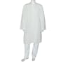 White Cotton Clothing Kurta Pajama for Meditation Size L Chest : 44 inches