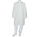 White Cotton Clothing Kurta Pajama for Meditation Size L Chest : 44 inches