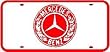MERCEDES LICENSE PLATE exotic car street sign