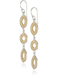 Anna Beck Designs "Gili" 18k Gold-Plated Open Leaf Drop Earrings