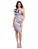 Maggy London Womens One Shoulder Satin Dress