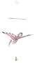Bird Brain Glass Flapper Flamingo