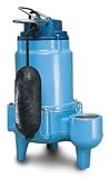 Little Giant 10S-CIA-SFS, 1/2 HP, 110 GPM - Submersible Sewage Pump Handles 2 Solids w/ Snap Action