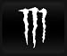 Monster Energy Logo White Sticker Decal