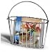 Candem Magazine Rack (Chrome) (18 1/2"H x 16"W x 8"D)