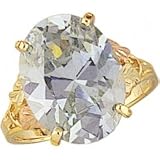 Classy! Black Hills Gold Oval Shaped 16x12MM Lavender-Blue Stone Women's Ring