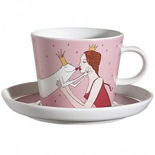 ARZBERG Harjes Die Ballade vom Froschkönig Café-au-lait-Tasse 2-tlg. 0,42Ltr.