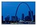 The Gateway Arch National Historic Site in St. Louis Architecture Photographic Poster Print, 16x12