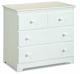Atlantic Furniture Windsor 3 Drawer Dresser, White Atlantic Furniture Windsor 3 Drawer Dresser, White