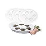 Ellipse Set of 4 Snail (Escargot) Dishes by Trudeau