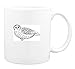 Mug with resting, white, owl, bird, snowy