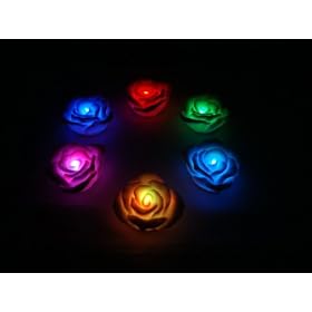 PK Green Colour Changing Rose Waterproof Floating Lights