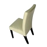 4 PCS set CAPPUCCINO off-White Leather Dining Chairs by Chans Furniture