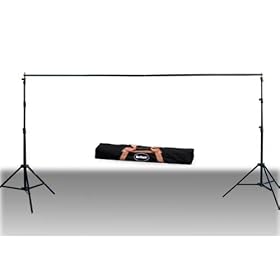 Click here to buy Heavy Duty Background Stand and Light Stand Combo 9ft x 12ft by Britek.