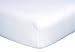 White Flannel Deluxe Flannel Fitted Crib Sheet - Solid Cotton Flannel, White, Fully Elasticized, 10 in Deep Pockets, Fits Standard Crib Mattress 28 in x 52 in