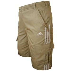 Mens Adidas Bermuda Cargo Khaki Shorts