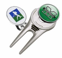 Marshall Thundering Herd Divot Tool Hat Clip With Golf Ball Marker Of 2)